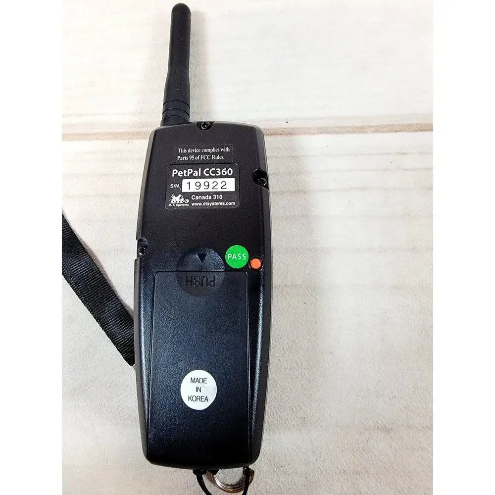 D.T. Systems CC360 Canine Coach Remote Trainer Bark Collar Shock Collar Black